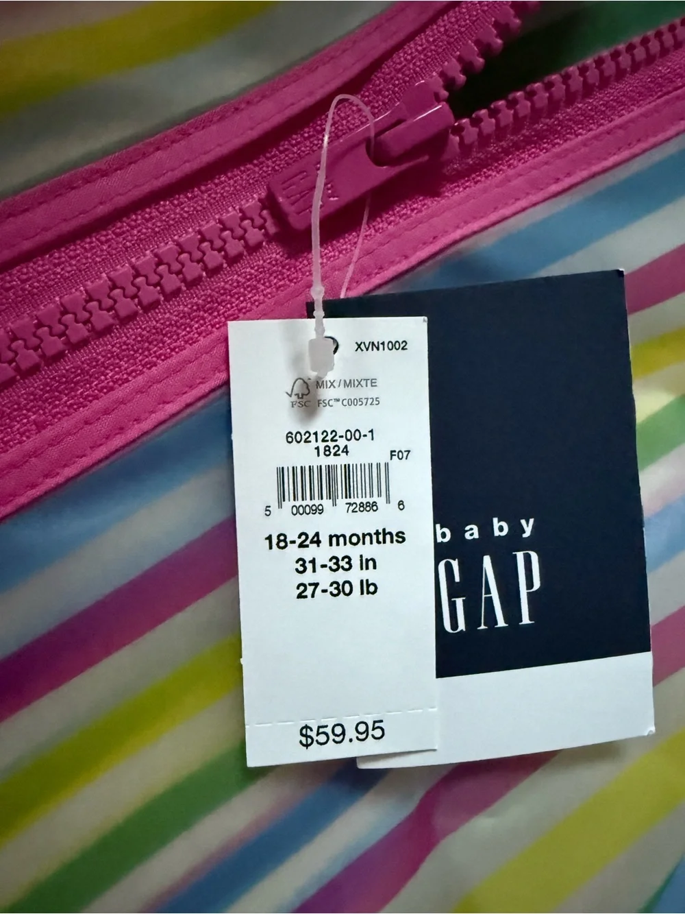 GAP colorful rainbow